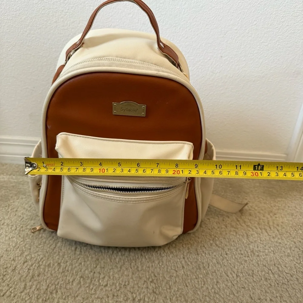 Stylish Cream and Brown Baby Bag